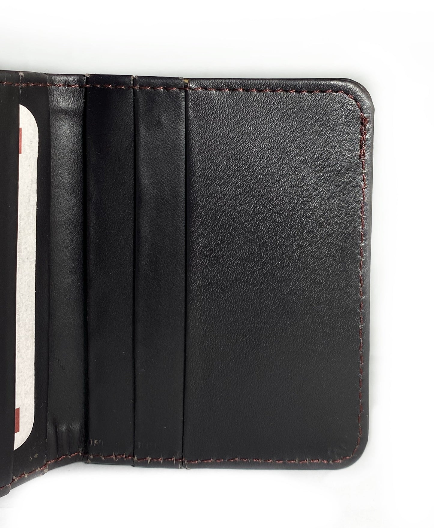 Classic Brown Leather Wallet with Hand-Stitched Detail | Cardswap Genuine Leather