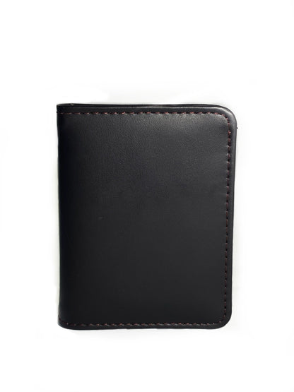 Classic Brown Leather Wallet with Hand-Stitched Detail | Cardswap Genuine Leather