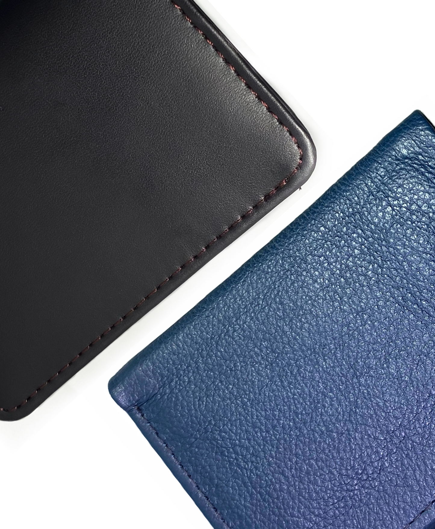 Cardswap Exclusive Leather Wallet Bundle – Dark Brown & Blue Premium Wallets